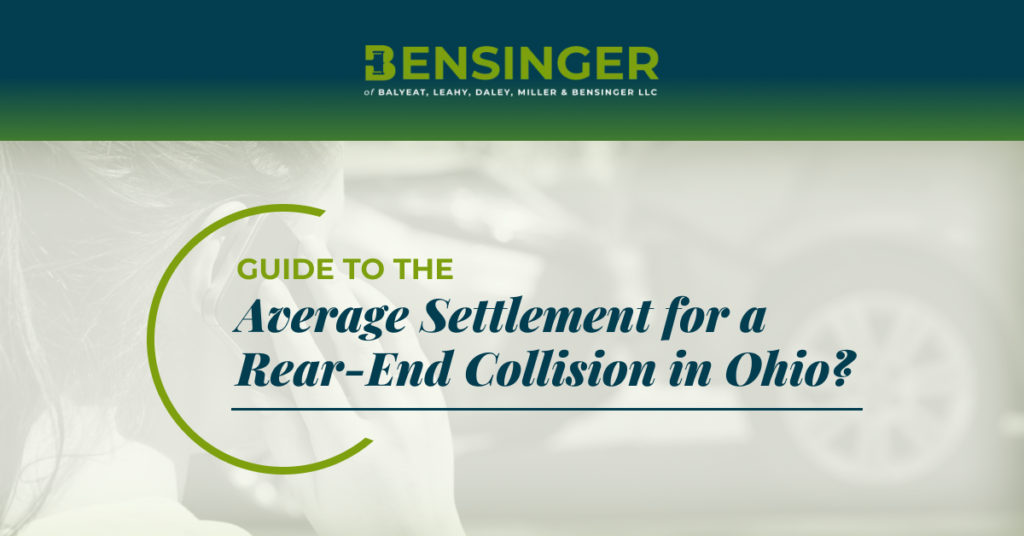 What is the average payout for a rear-end collision in Ohio