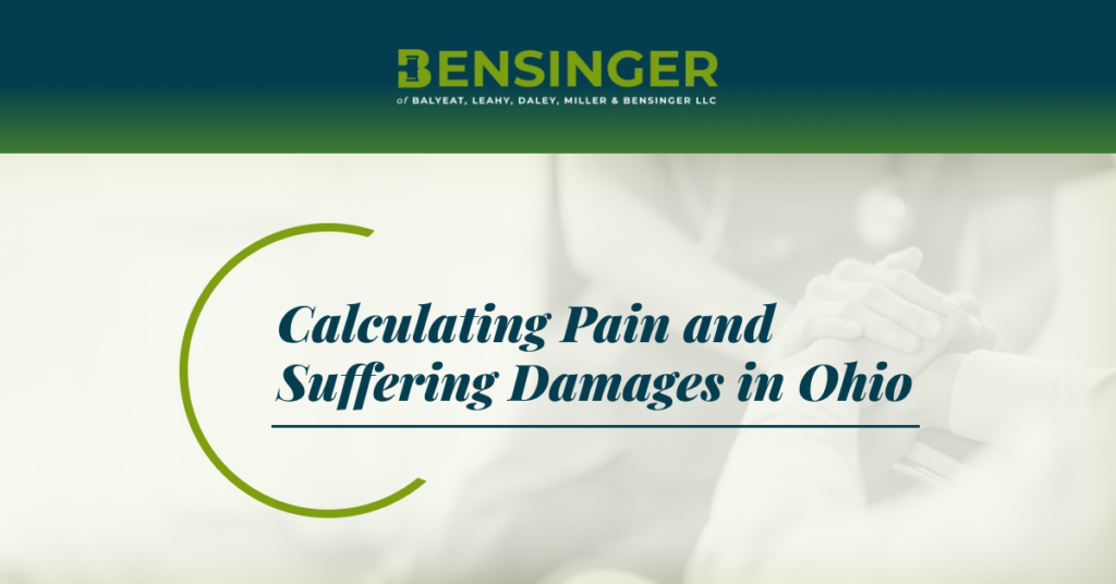 How much can you sue for pain and suffering in Ohio