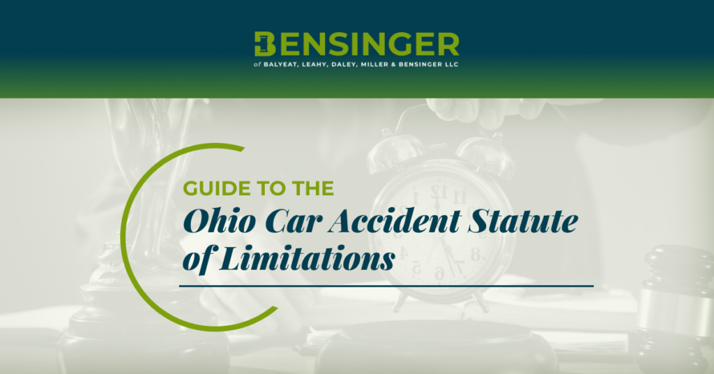Statute of limitations for Ohio car accidents