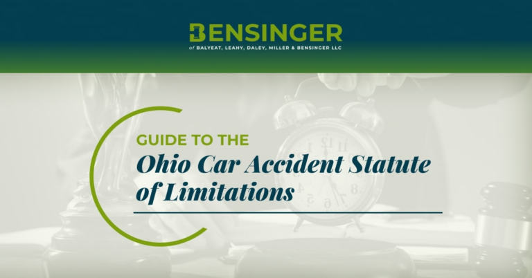 Statute of limitations for Ohio car accidents